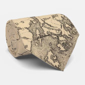 ヴィンテージメインの地図(1894) ネクタイ (ロール)