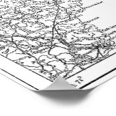 ヴィンテージメインの地図（1911年） ポスター (角)