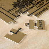 ヴィンテージメインの地図(1912) – タン ジグソーパズル (側面)