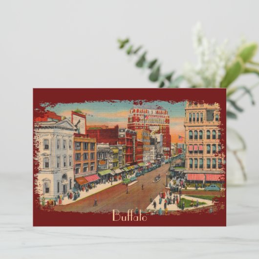 ヴィンテージメイン通りバッファローパーティの招待状 招待状 (スタンド正面)