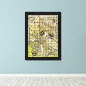 ヴィンテージメイCuckooとモダンArt Canvas Print キャンバスプリント (インサイチュ (ウッドフロア))