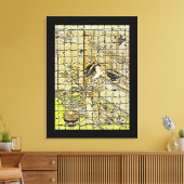 ヴィンテージメイCuckooとモダンArt Canvas Print キャンバスプリント (インサイチュ (リビング))