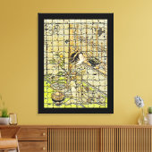 ヴィンテージメイCuckooとモダンArt Canvas Print キャンバスプリント (インサイチュ (リビング))