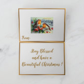 ヴィンテージメエレガントリークリスマス シーズンカード (内部)