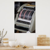 ヴィンテージメカニカルカリキュレータ – ポスター (キッチン)