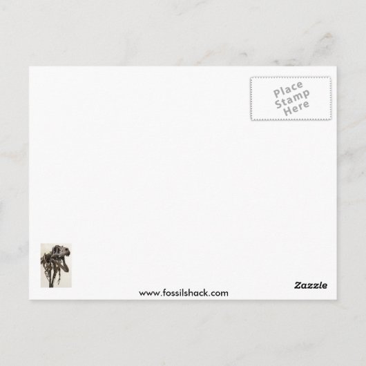 ヴィンテージメガロザウルスVSイグアノドン葉書 ポストカード (裏面)