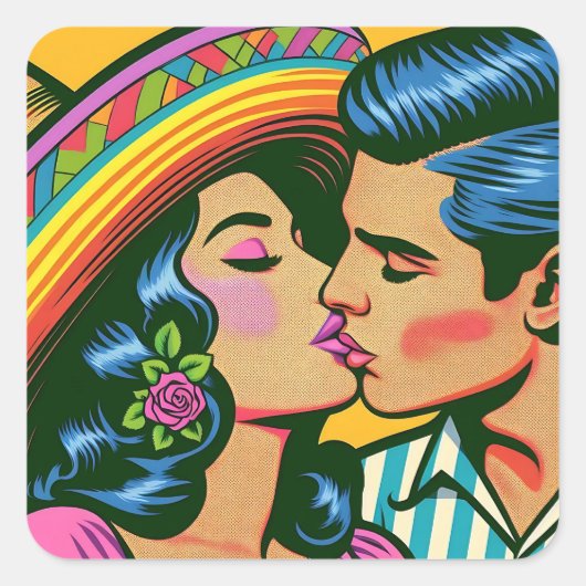 ヴィンテージメキシカンサミオリコフィエスタ スクエアシール (正面)