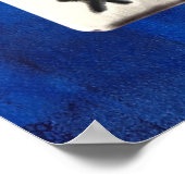 ヴィンテージメキシカンシルバーサン&ムーンオンブルー ポスター (角)