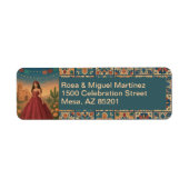 ヴィンテージメキシカンセアニラテーマ差出人住所 ラベル (正面)