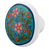 ヴィンテージメキシカンタラベラフォークアートセラミックノブ セラミックノブ (右)