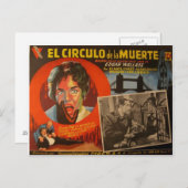 ヴィンテージメキシコのロビーカード：エドガー・ウォレス・クリミ ポストカード (正面/裏面)