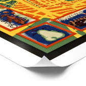 ヴィンテージメキシコシティとバレーの地図1935 ポスター (コーナー)