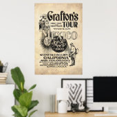 ヴィンテージメキシコツアーAd from 1899 ポスター (ホームオフィス)