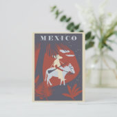 ヴィンテージメキシコパームツリートラベル ポストカード (スタンド正面)