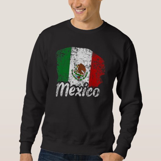 ヴィンテージメキシコ国旗のプライド スウェットシャツ (正面)