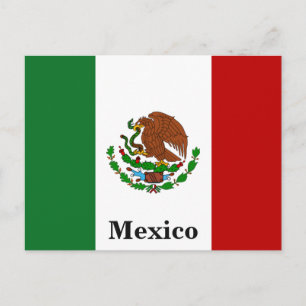 ヴィンテージメキシコ国旗の旅行ツーリズム ポストカード