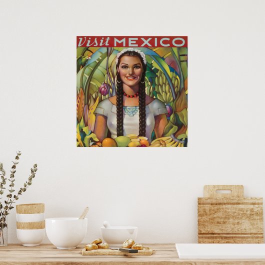 ヴィンテージメキシコ旅行ポスター ポスター (キッチン)