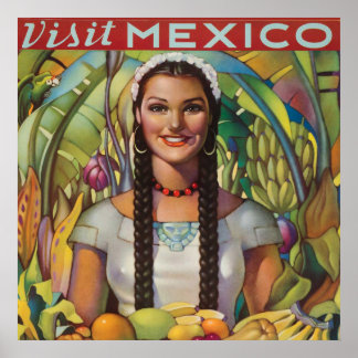 ヴィンテージメキシコ旅行ポスター ポスター