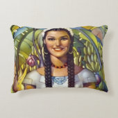 ヴィンテージメキシコ旅行観光広告 アクセントクッション (正面)