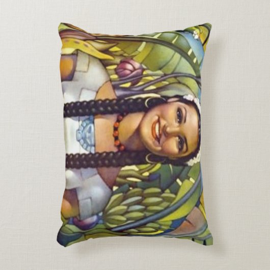 ヴィンテージメキシコ旅行観光広告 アクセントクッション (正面(垂直))