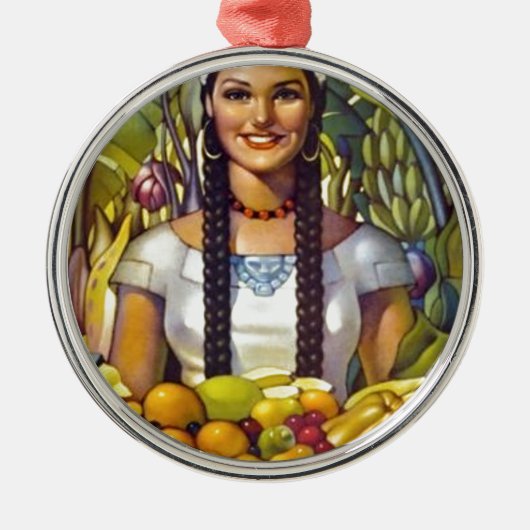 ヴィンテージメキシコ旅行観光広告 メタルオーナメント (正面)