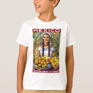 ヴィンテージメキシコ旅行観光広告 Tシャツ