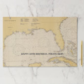 ヴィンテージメキシコ湾の正統航海の図 ペーパーパッド (インサイチュ)