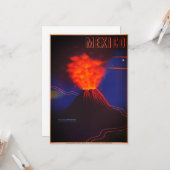 ヴィンテージメキシコ火山 カード (正面/裏面インサイチュ)