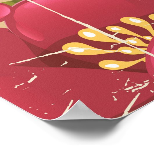 ヴィンテージメキシコ砂漠の旅行のポスター ポスター (角)