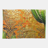 ヴィンテージメキシコ砂漠サボテン キッチンタオル (横)