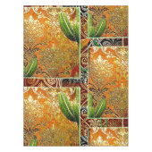 ヴィンテージメキシコ砂漠サボテン テーブルクロス (正面)