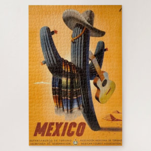 ヴィンテージメキシコ – メキシコ旅行観光広告 ジグソーパズル