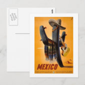 ヴィンテージメキシコ – メキシコ旅行観光広告 ポストカード (正面/裏面)
