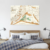 ヴィンテージメソポタミアの地図(1482) キャンバスプリント (インサイチュ (寝室))