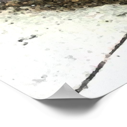 ヴィンテージメタルガーデンフェンス ポスター (角)