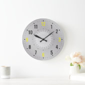 ヴィンテージメタルスタイル – ミニマリスト ラージ壁時計 (ホーム)