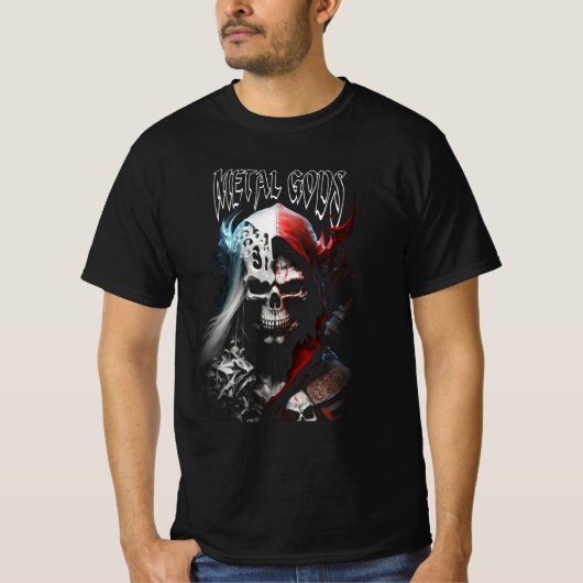 ヴィンテージメタル音楽ボーカリスト Tシャツ (正面)