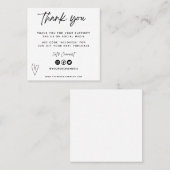 ヴィンテージメディア感謝してい挿入ミニ名刺 スクエア名刺 (正面/裏面)