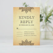 ヴィンテージメフェンディヘナインディアン結婚ズ 出欠カード (スタンド正面)