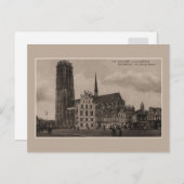 ヴィンテージメヘレンマリーヌグロートマークトグランプラス ポストカード (正面/裏面)