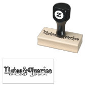 ヴィンテージメモとクエリのタイポグラフ ラバースタンプ (押印)