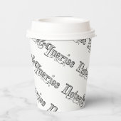 ヴィンテージメモとクエリのタイポグラフ 紙コップ (裏面)