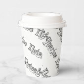 ヴィンテージメモとクエリのタイポグラフ 紙コップ (右)