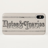 ヴィンテージメモとクエリのタイポグラフ Case-Mate iPhoneケース (裏面(横))