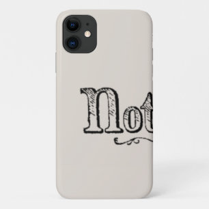 ヴィンテージメモとクエリのタイポグラフ iPhone 11 ケース