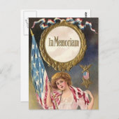 ヴィンテージメモリアルデーはがき ポストカード (正面/裏面)