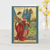 ヴィンテージメモリアルデーカード カード (黄色い花)