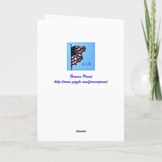 ヴィンテージメモリアルデーグリーティングカード カード (裏面)