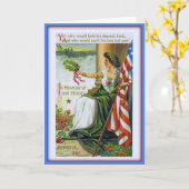 ヴィンテージメモリアルデーグリーティングカード カード (黄色い花)