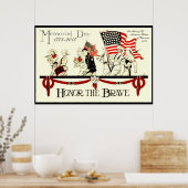 ヴィンテージメモリアルデーポスタカスタマイズーV2 FROM 8.99 ポスター (キッチン)